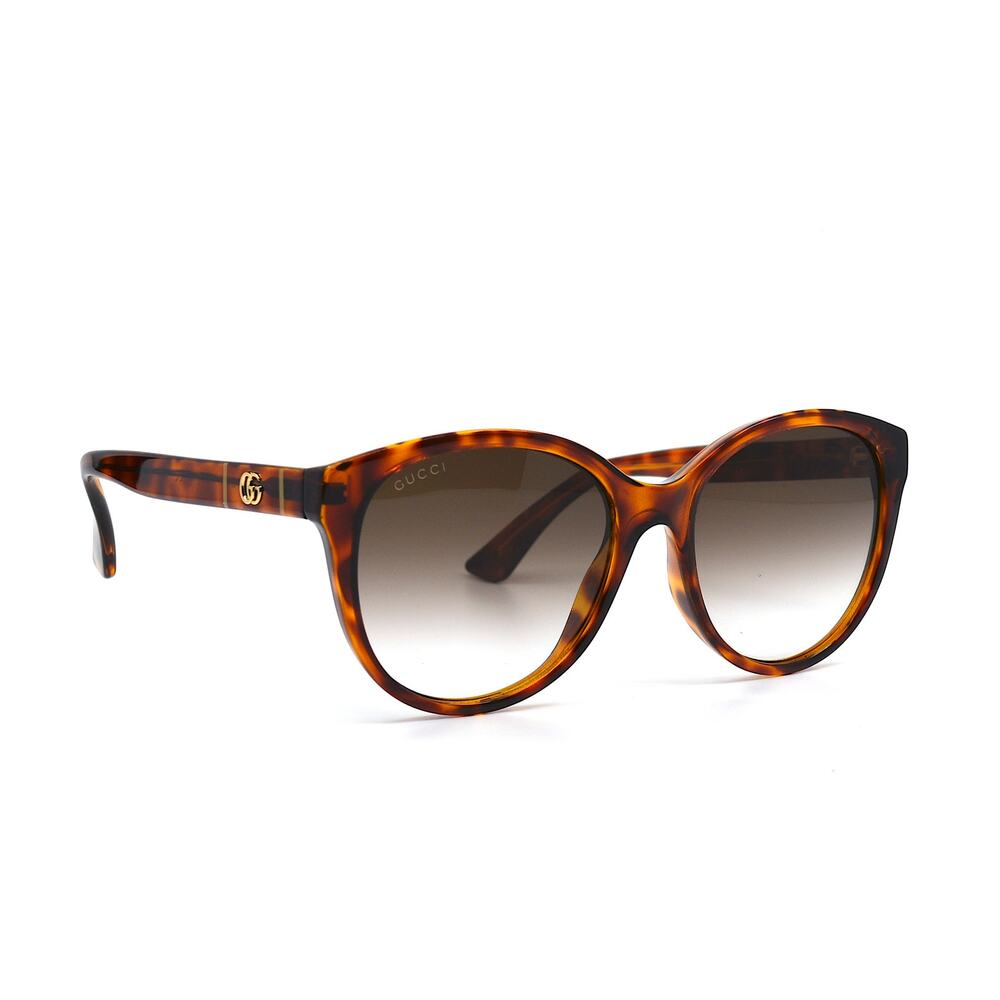 Gucci GG0631S 002 Brown Havana Authentic Gradient Round Women's Sunglasses - Picture 2 of 15